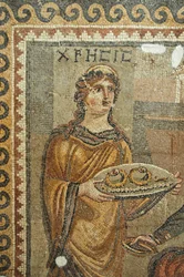 Mosaic of Chresis, (detail)